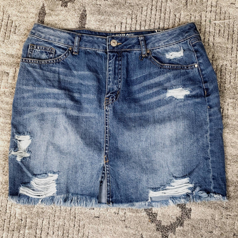 New York Rewash Brand  Vintage Reunion Denim Skirt size 11